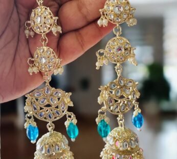 Ridhi Multicoloured Pearl Jhumka Earrings