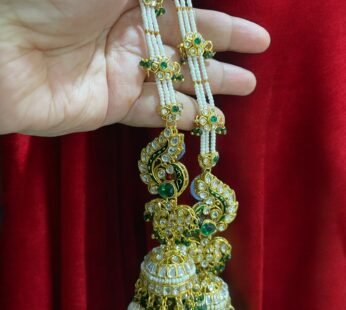 Royal Jhumka Earrings With Earchains