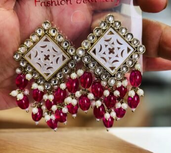 Mini Traditional Five Pearl Drop Earrings