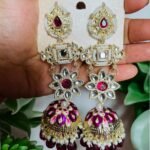 Bareilly wala Minakari jhumka