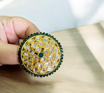 Kundan Gold Plated Ring