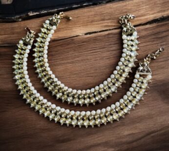 Antique Kundan Anklet