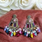 Kundan Earrings -Multi